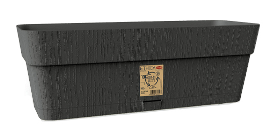 Ящик балконний Stefanplast Ethica 50x18x17 см прямокутний 9,5 л графіт (68251) 