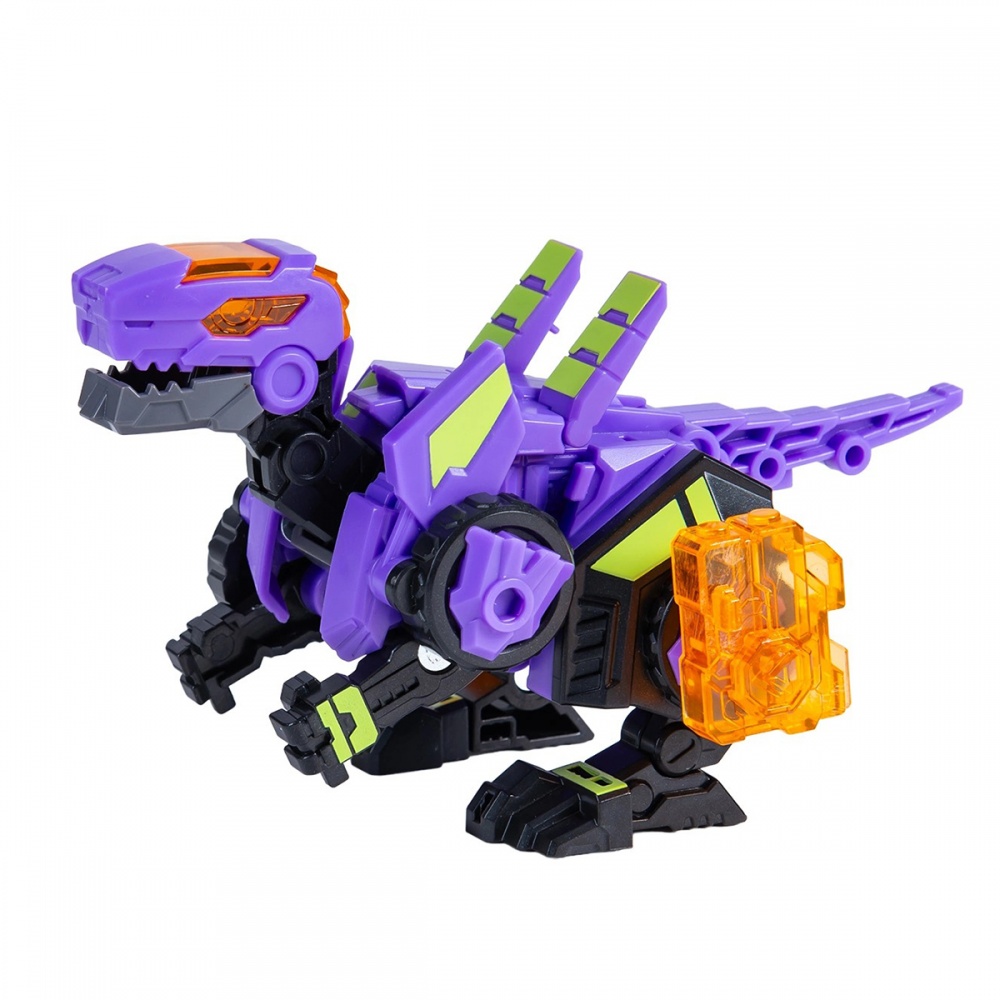 Игрушка-трансформер Alpha Group Динозавр Dinoster - Пурпурный Раптор-бот EU580840-2