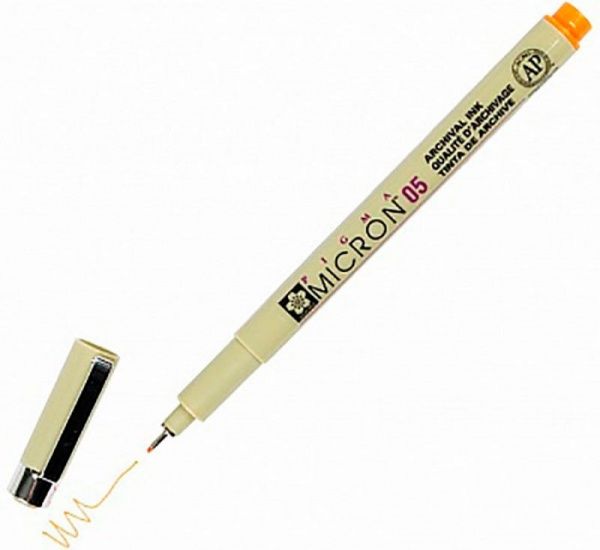Линер PIGMA Micron Sakura (0.5) 0,45 мм оранжевый 