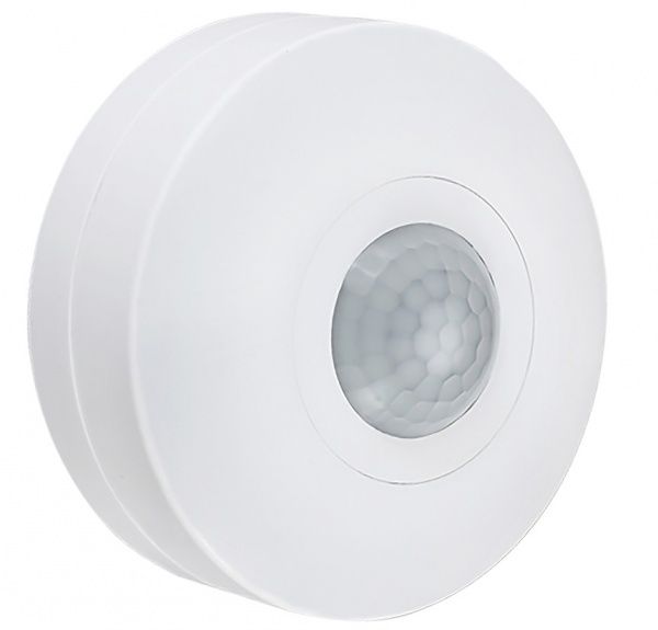 Датчик руху IEK ДД 025 360° 6м 1200W IP20 білий LDD11-025-1200-001