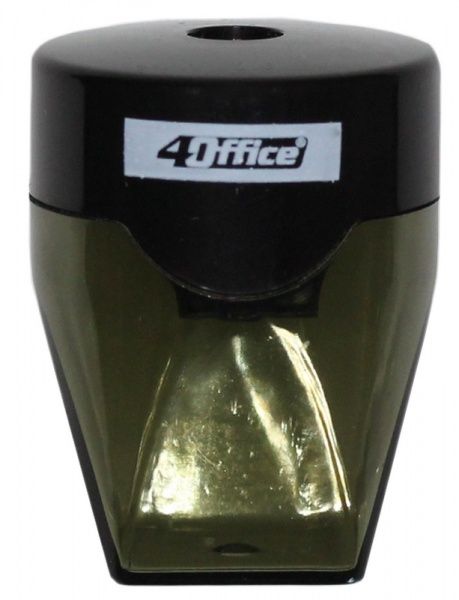 Чинка з контейнером димчаста 4-369-08 4Office