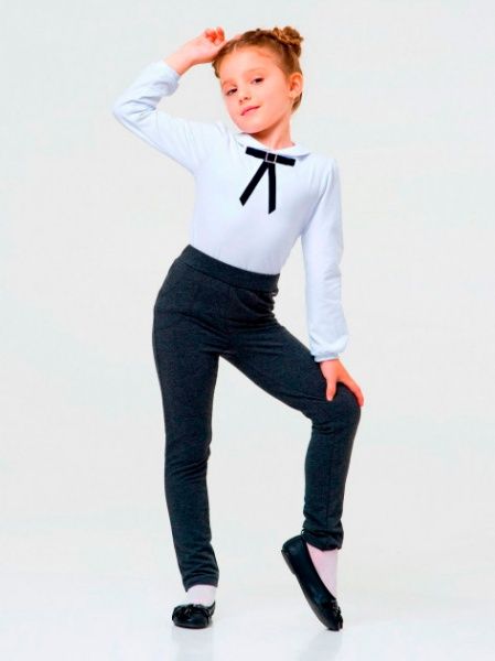 Брюки Smil 115425 р.122 темно-серый меланж 