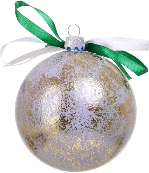 Шар новогодний Декупаж d 80 мм в ассортименте