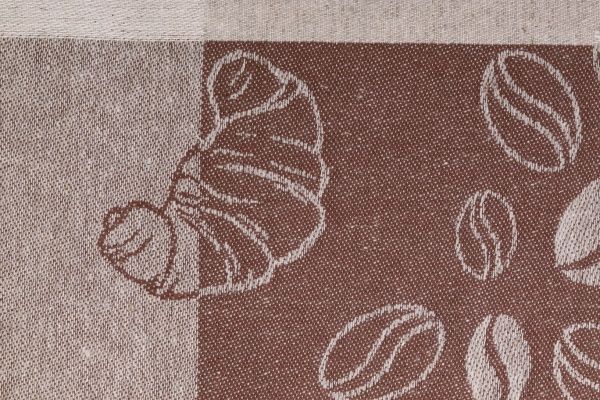 Рушник Кава-пауза 3 46x70 см Білоруський льон зелений 