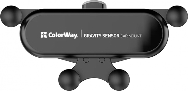 Автотримач для телефону Gravity car mount ColorWay (CW-CHG11-BK) чорний
