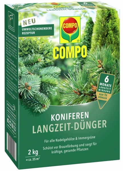 Удобрение Compo твердое длительного действия для хвои 2кг