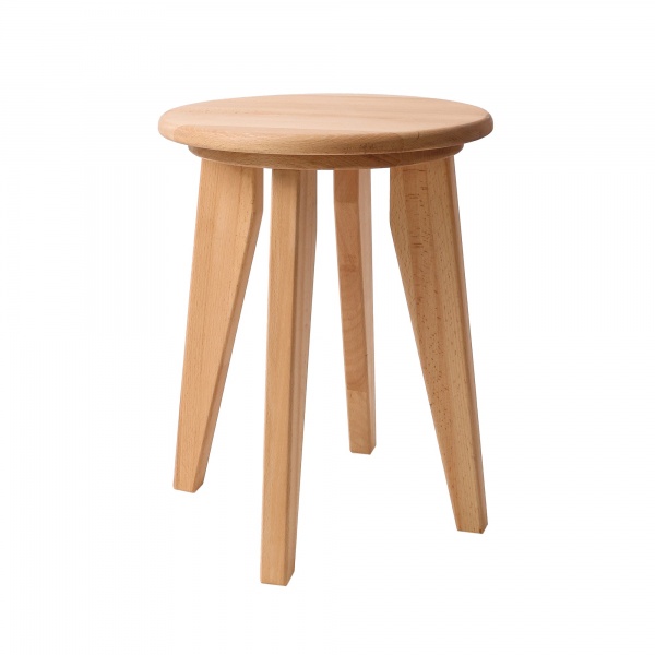 Табурет KROKWOOD Dresden из массива бука (350x350x450 мм) натуральный 