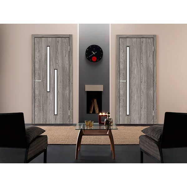 Дверне полотно ОМіС Техно Т01 ПО 600 мм дуб денвер