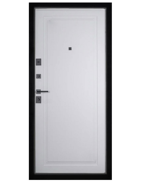 Дверь входная Abwehr MG3 (548 + 517) 086 Л (ЧШ + СМБ) черный/белый супермат 2050x860 мм левая