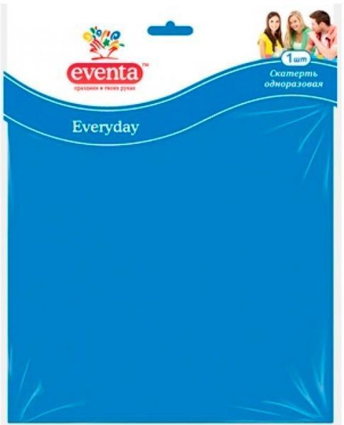 Скатертина Eventa поліетиленова одноразова 138x183 см в асортименті 1 шт.