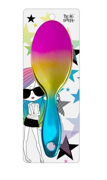 Щітка для волосся Be Happy сувенірна Super Star 001-Без имени розовая