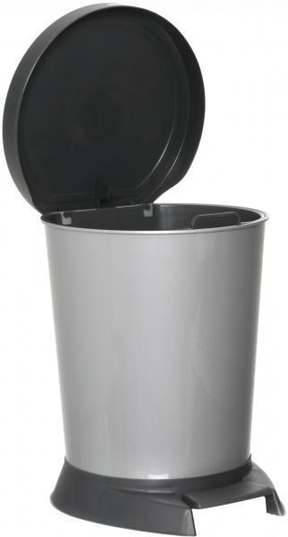 Відро для сміття Алеана сіре 10 л сірий 124065