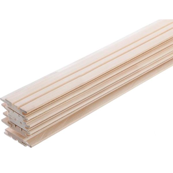 Вагонка деревянная сорт А 12х61х2200 мм липа (уп.5 шт.)