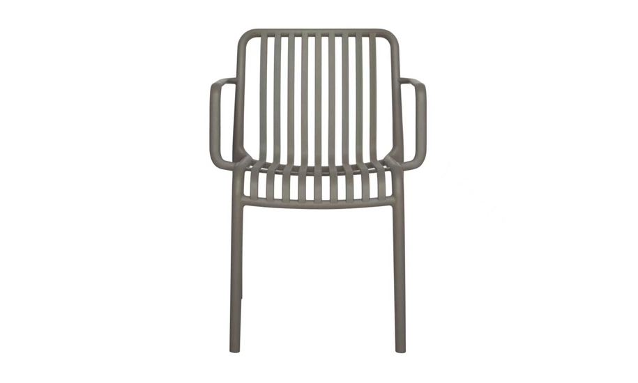 Стул Prestol Чил с подлокотниками серый / серый