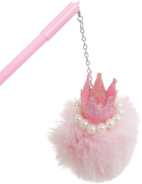 Ручка гелевая нежно-розовая Корона 