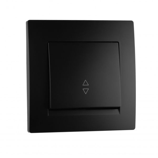 Вимикач прохідний одноклавішний UP! (Underprice) One Plus без підсвітки 10 А 250В антрацит 706-4242-105