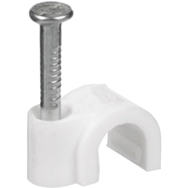 Скоба кругла UP! (Underprice) 18 мм 50 шт. білий 