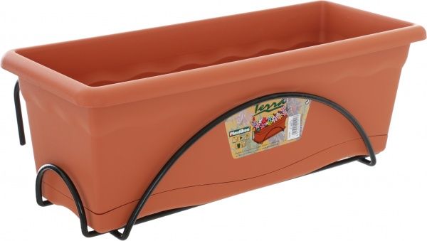 Комплект балконний пластиковий Plastiken Terra Jardinera теракот см Р52 прямокутний теракот 