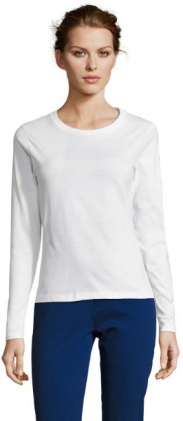 Футболка з довгим рукавом Sol's Majestic 11425102 р.M білий