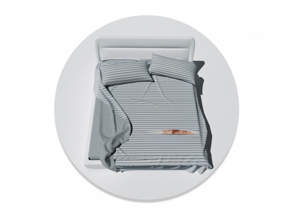 Комплект постельного белья by Andre TAN Я знаю секрет евро бело-серый SoundSleep 