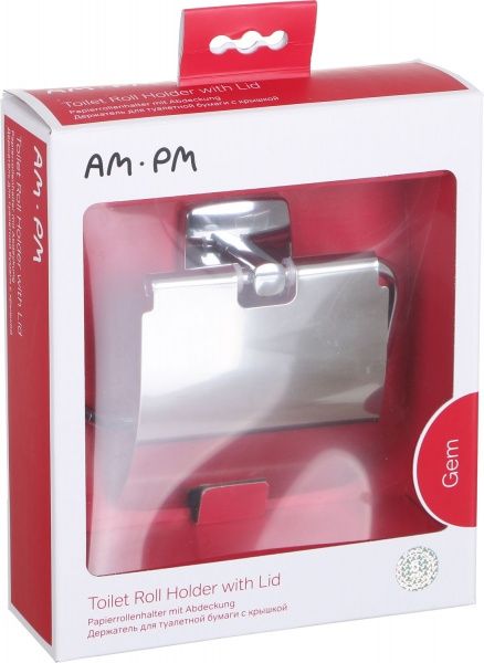 Тримач для туалетного паперу AM.PM з кришкою Gem A90341400