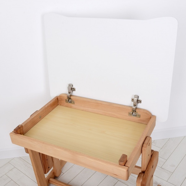 Комплект парта и стул-трансформеры ArinWOOD Совенок бук/салатовый 04-031GREN 