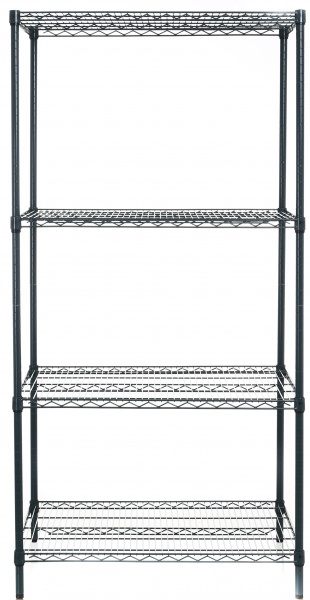 Стелаж PROзапас зелений 1800x910x610 мм метал полиця 4 шт. хром 
