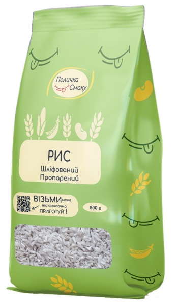 Рис Поличка Смаку пропаренный 800 г 