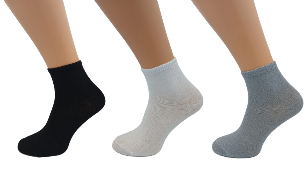 Набор носков мужских Sensio средние р.27-29 белый/черный/серый 3 шт.