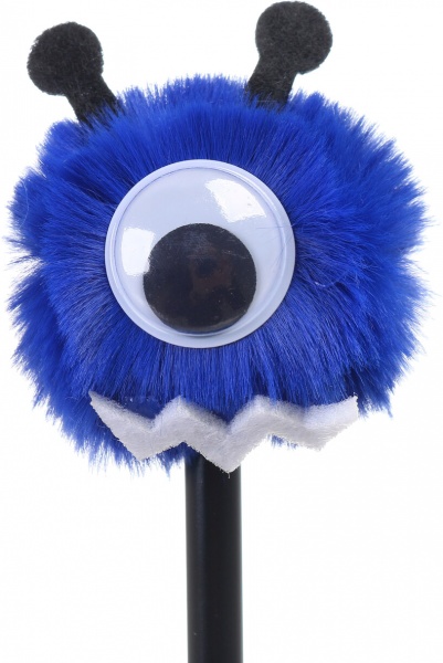 Ручка шариковая Страшка фиолетовая 