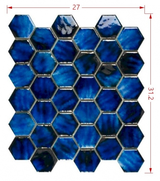 Плитка Intermatex MYKONOS BLUE 31,2х27 см 