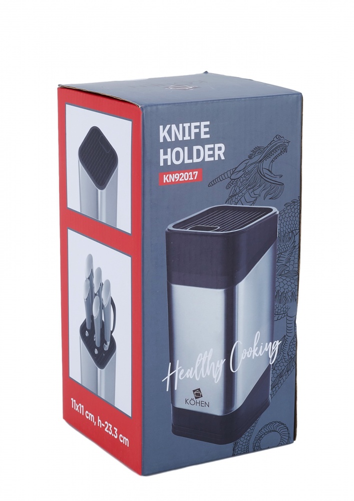 Підставка для ножів Kohen 11x11x23,3 см KN92017