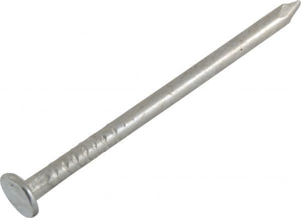 Цвяхи будівельні 1,2x25 мм 1 кг вага білий цинк DIN 1151