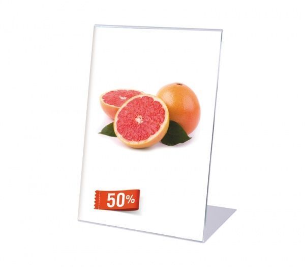 Держатель ценника L-подобный из акрила А4 ACR-Pricer