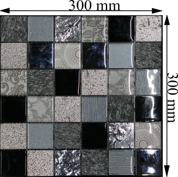 Плитка Intermatex Elements Black 30x30 