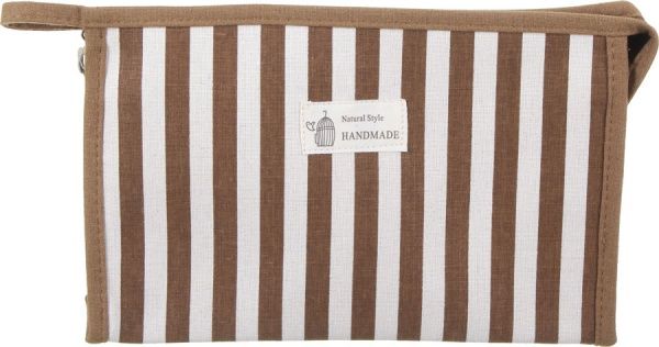 Косметичка Полоска Макси B5111 коричневый 