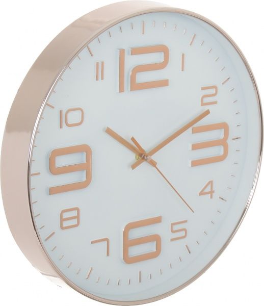 Часы настенные Модерн 30,5 см розовое золото