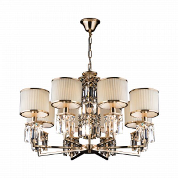 Люстра подвесная Strotskis Zaffiro 10099/8 8x40 Вт E14 золотой 