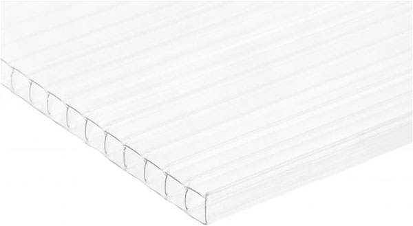 Полікарбонатний лист 10мм 3000х1050мм прозорий