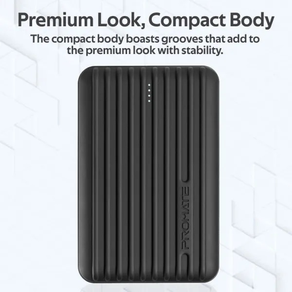 Универсальная мобильная батарея Promate 10000 m/Ah black (titan-10c.black) Titan-10C 10000 мАч, USB-C, USB-A
