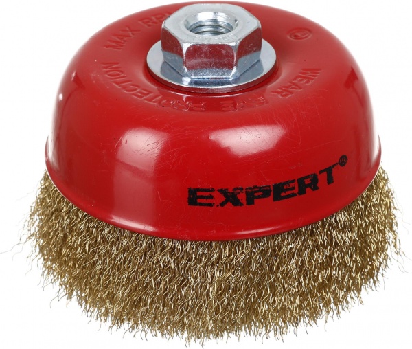 Щітка Чашкова для шліфмашини d125 мм M14 дріт рифлений Expert