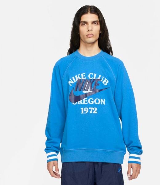 Світшот Nike M NSW TREND FT CREW DD6165-435 р. S блакитний