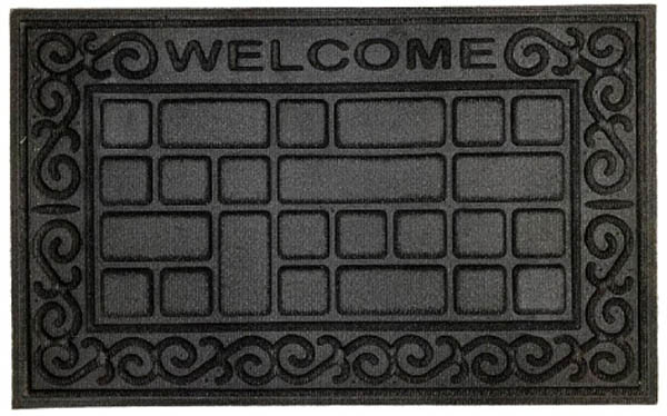 Коврик ARTIMAT К-700 из резиновой крошки черный 48x78 см