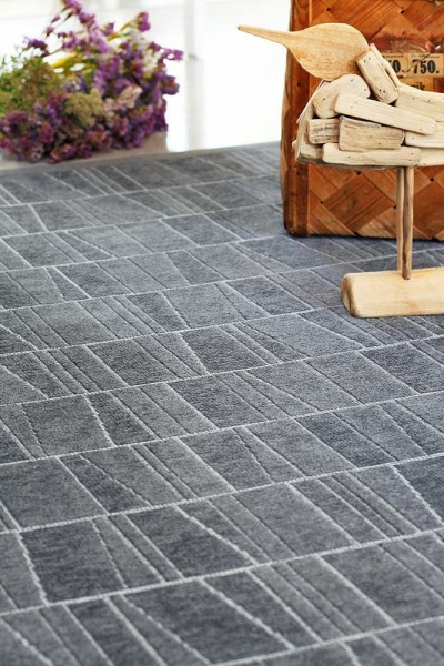 Килим Narma KURSI grey 100x160 см двосторонній 