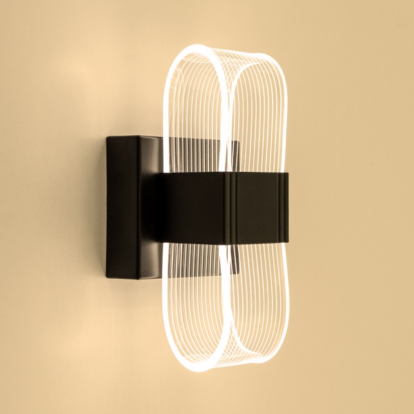 Бра Luminaria 1x12 Вт черный LUMIERA SQUARE 12W S BLACK 