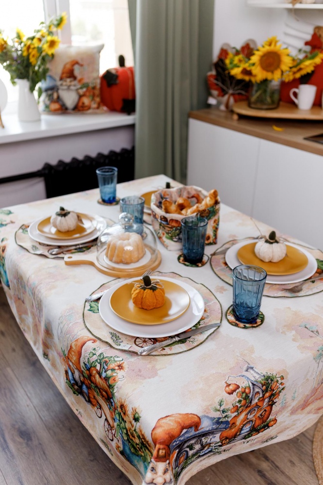 Хлібничка гобеленова Прованс Гарбузові гноми 14x16 см