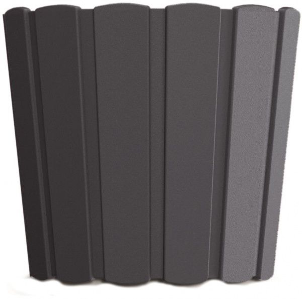 Горшок пластиковый Prosperplast Boardee Basic круглый 7л антрацит (25609-433) 