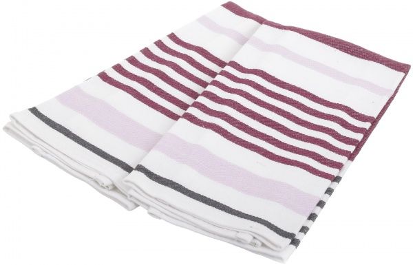 Набір рушників Stripes 40x60 см UP! (Underprice) червоний/смужка 