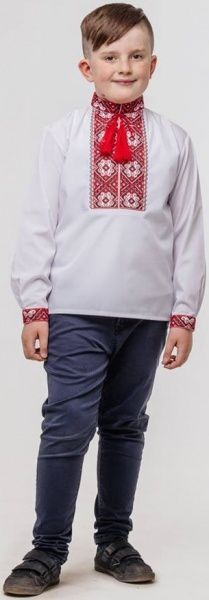 Вишиванка для хлопчиків Сварга Красунчик р.80-86 червоно-чорний 