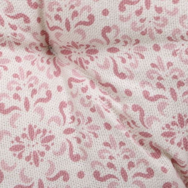 Подушка на стул Розовый витраж круглая D 40 Прованс